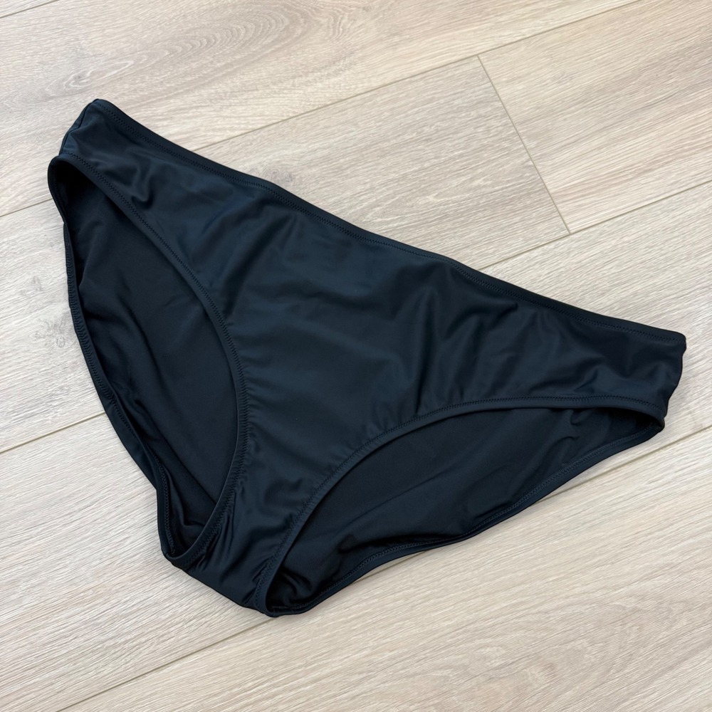 M17 J.Crew Womens Black High Leg Bikini Bottom Swim Brief 3X Plus Size Recycled
